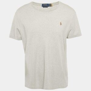 Polo Ralph Lauren Grey Melange Cotton Custom Slim Fit TShirt XXL